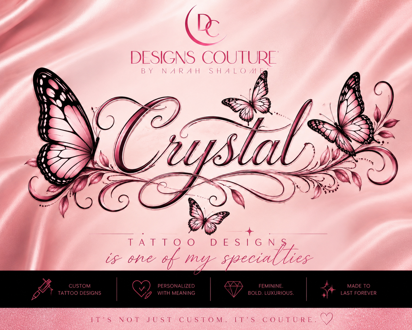 Crystal tattoo design